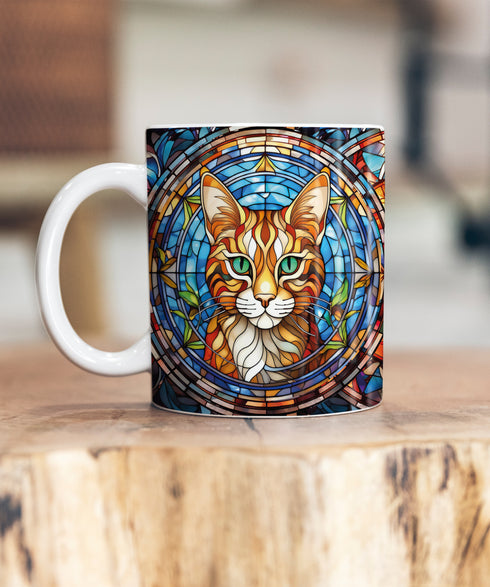 Cat Bengal Suncatcher Artwork Ceramic Mug